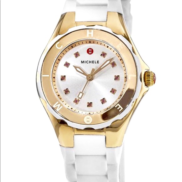 Michele Accessories - Michele Jelly Bean Silver Dial Women’s Watch